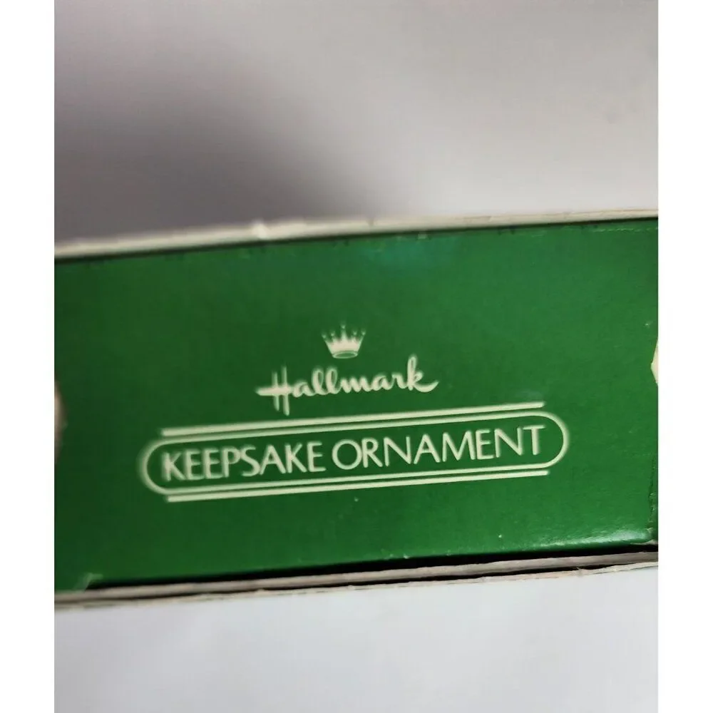 Hallmark Vintage Christmas Ornament Santa Ski Lift, Dated 1983